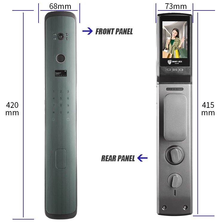 Smart Door Lock with Camera Smart Fingerprint  Digital Password Electronic Automatic Wifi Locks Door Lock