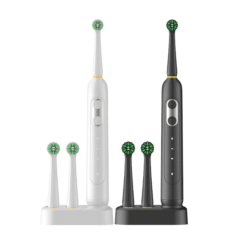 Smart Rotating Self-Cleaning Electric Toothbrush with Inductive Charging Waterproof Adult DuPont Soft Hair Head Brush
