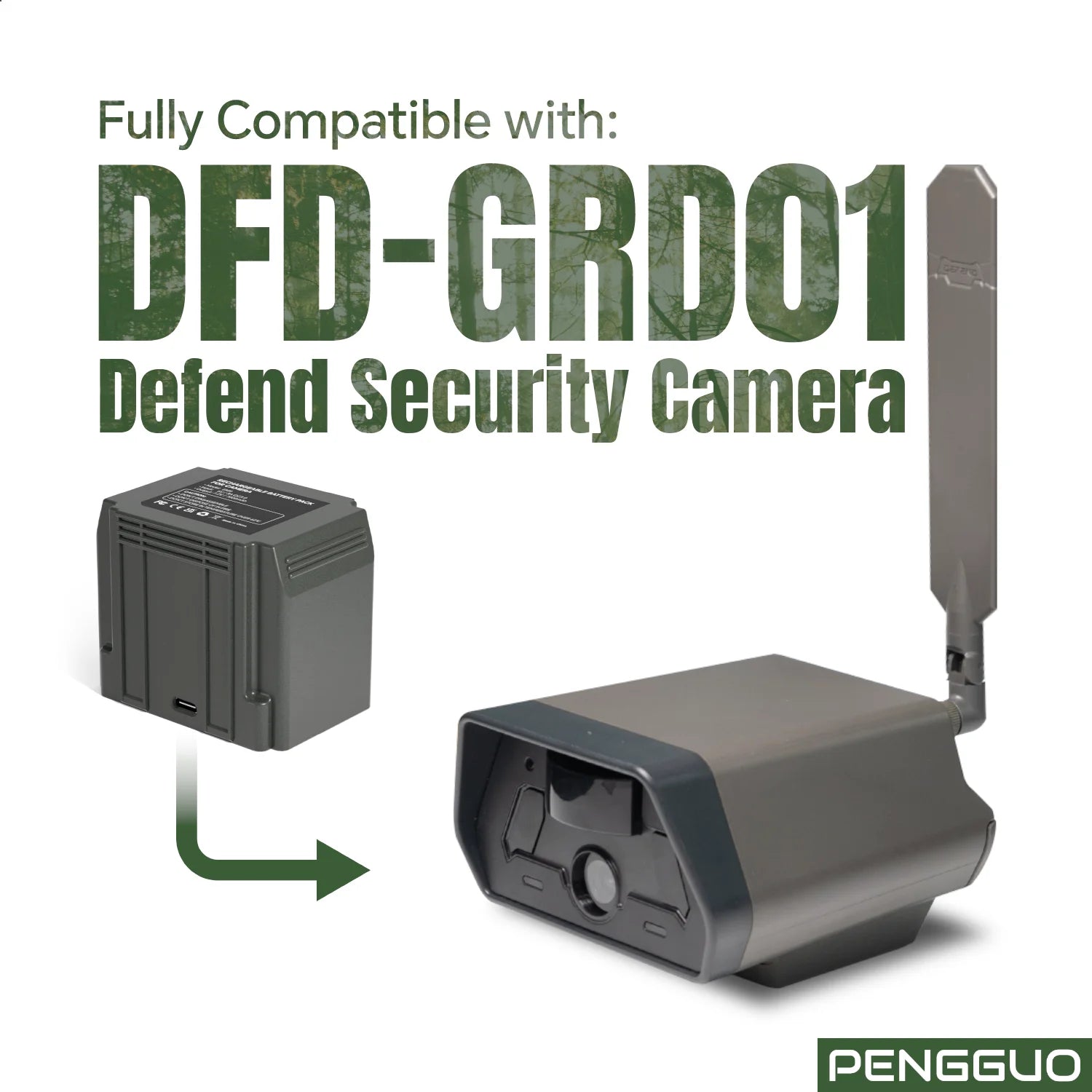Rechargeable 7000mAh Lithium-Ion Replacement Battery for Defend Cellular Security Cameras (Factory Direct in Stock)