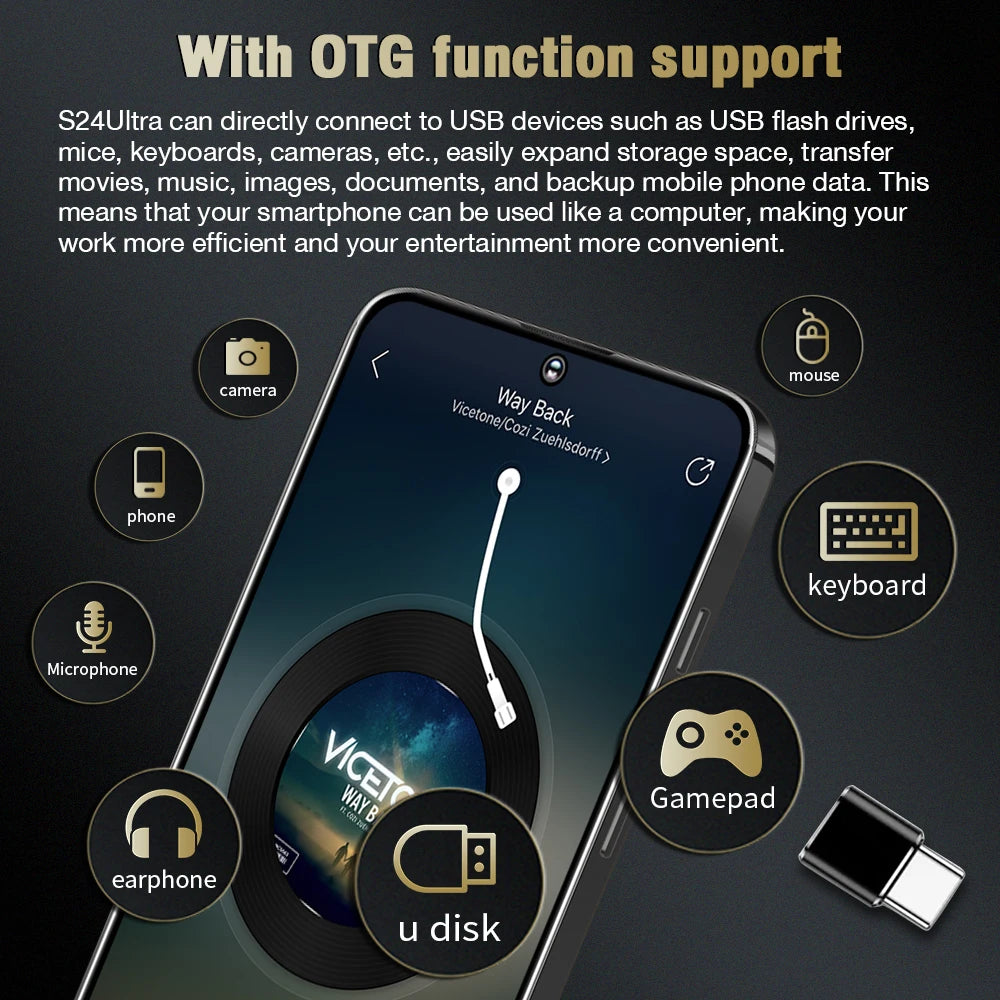 Cellphone SmartPhone S25 Ultra 16GB+512GB Smartphone 7inch Unlocked Dual Card 5G Phones Android 14 Mobile Phones
