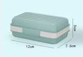 Quatish Bar Soap Holder Dish 1 Pack for Shower, Travel Soap Case with Lid for Gym, Camping Essentials, Hiking