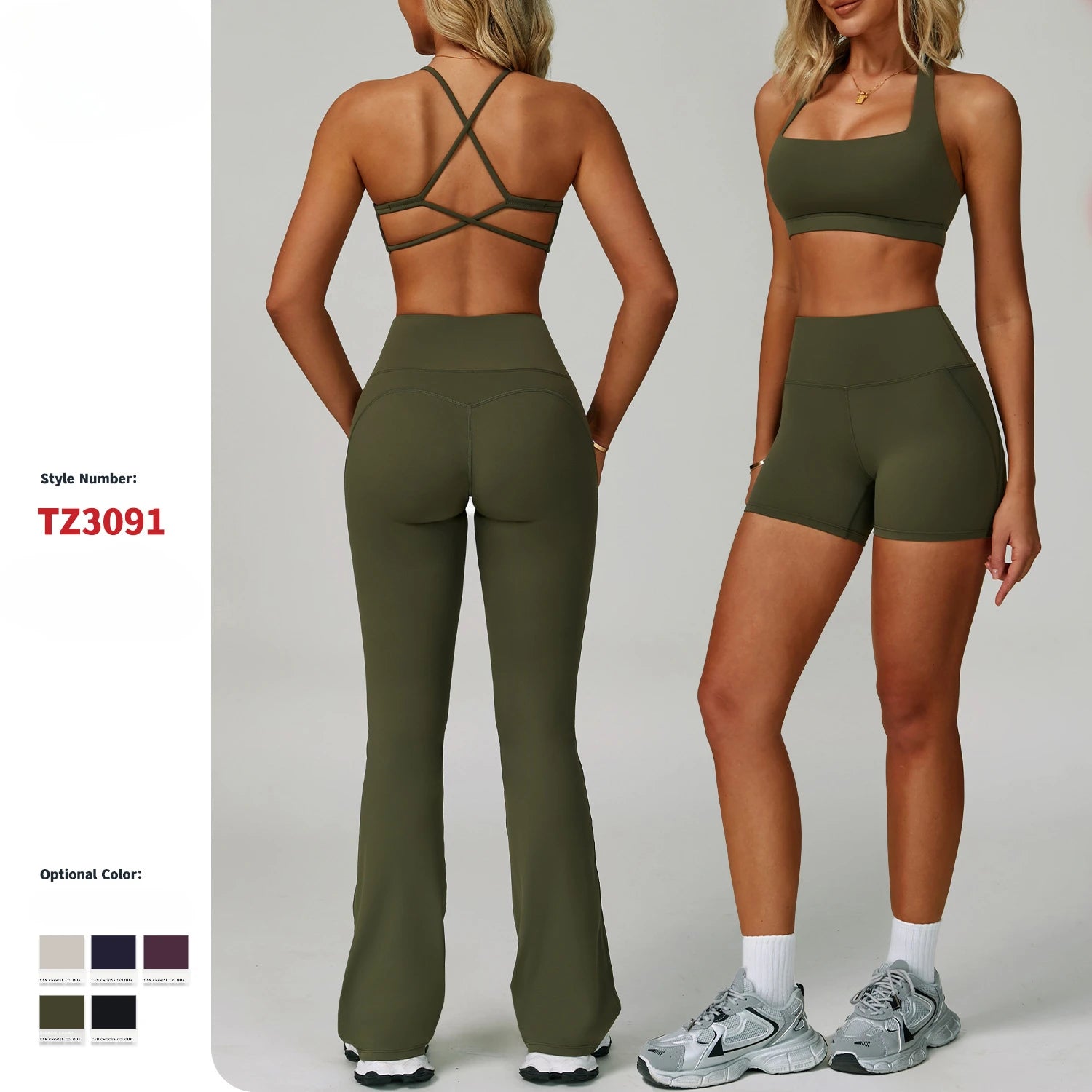 New Arrival Fashion High Stretchy Seamless Yoga 5 Pieces Set With Jacket Fitness Workout Clothes for Sports Women