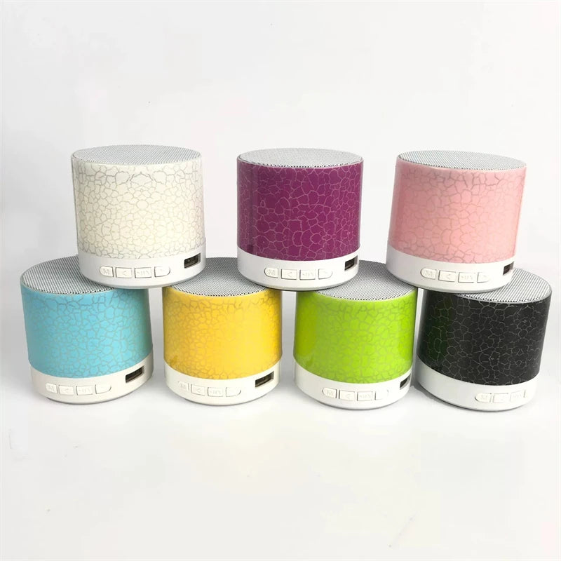 TF Card Slot Wireless Speaker Portable Shower Mini Speaker Small Outdoor Boombox A9 Bt Speakers with Led Light Best Gift for Kid