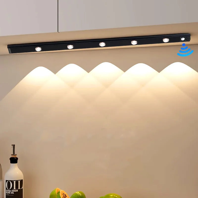 Hot Selling Rechargeable Wireless PIR Motion Sensor Cabinet Lights for Hotel for Bedroom Wall Stair Case Decor