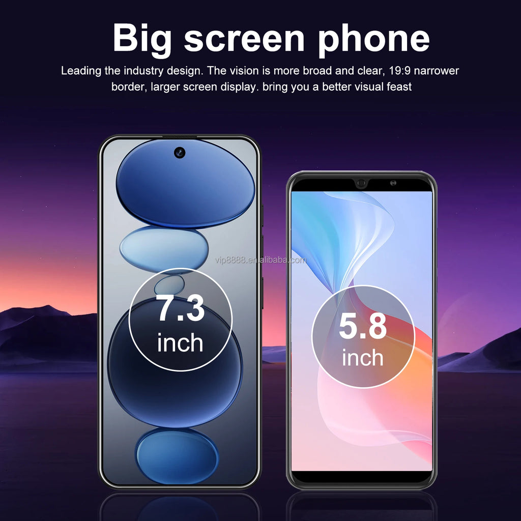 Real High Quality M15 Ultra Smartphone Android 15 5G Dual SIM Unlocked Version 7.3 Inch M15 ultra Mobile Phones