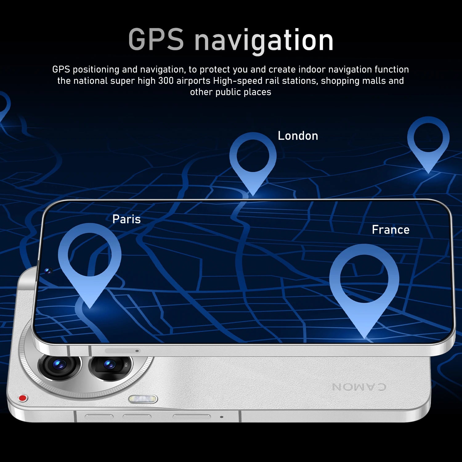 Factory Direct Sale C30 Pro 5G Smartphone 7.38 Inch Display Android 13 OS 16GB RAM + 1TB ROM Celulares Dual Cheap Phones