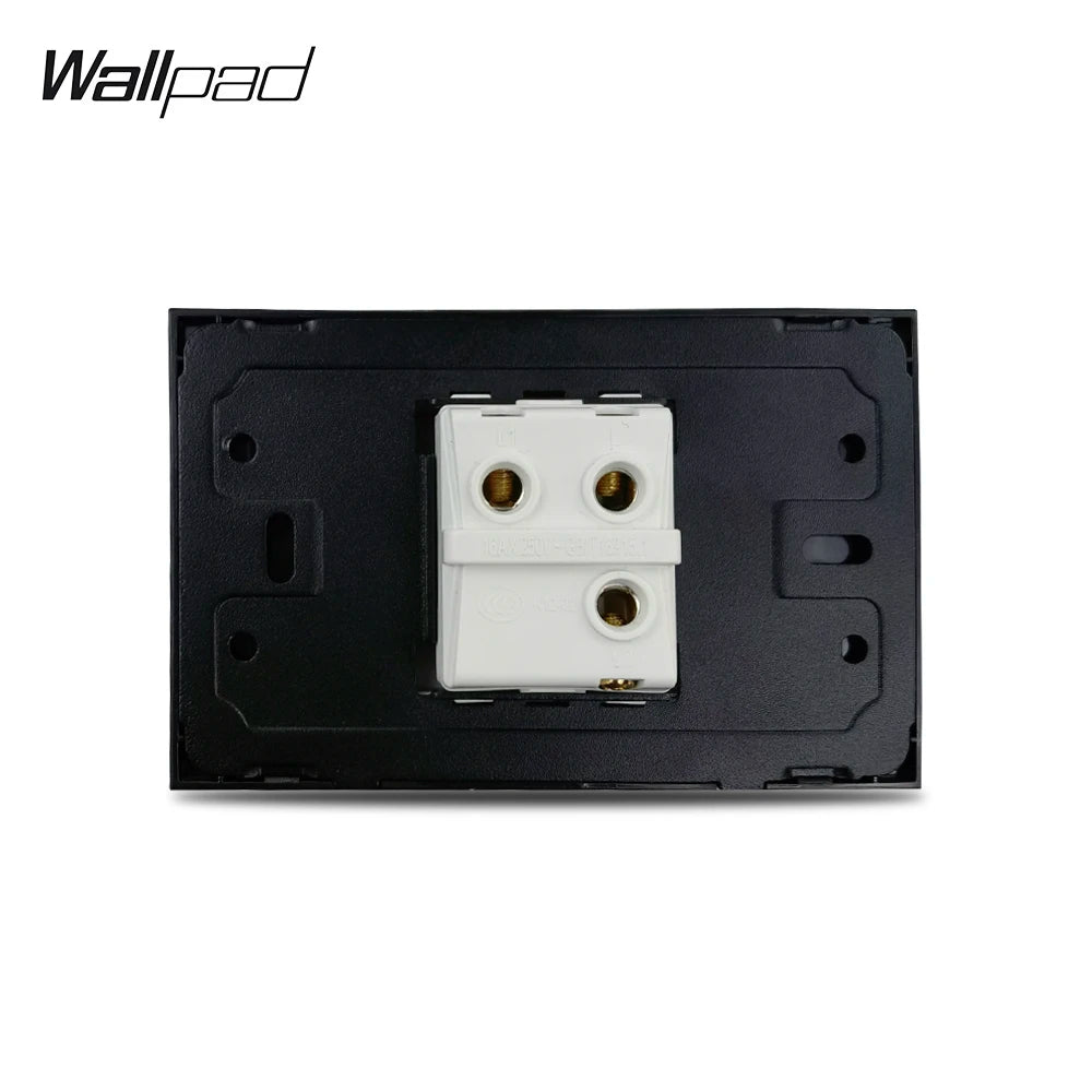 1 Gang AU US Toggle On Off On Wall Switch Wallpad L3 White Glass Panel 118*75mm 1 2 Way Smart home Switch Controller 3M