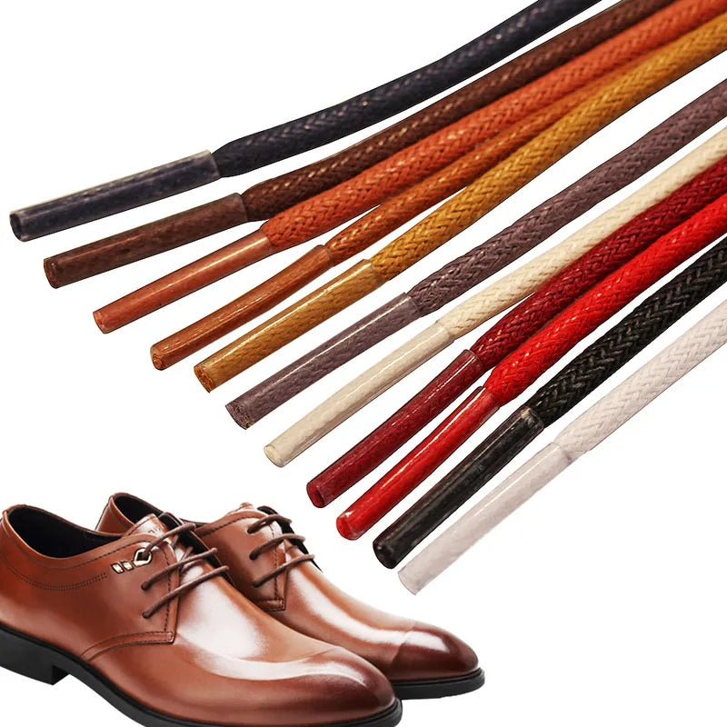 1Pair Round Shoelaces Polyester Solid Classic Shoelace Casual Sports Boots Shoe Laces Strings 50cm,80cm,100cm,120cm 11 Color