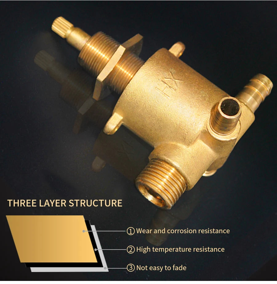 Split Type Thermostatic Shower Cabin Faucet Tap Shower Bath Brass Mixer Diverter 2/3/4/5 Output  Screw Thread Or Intubation