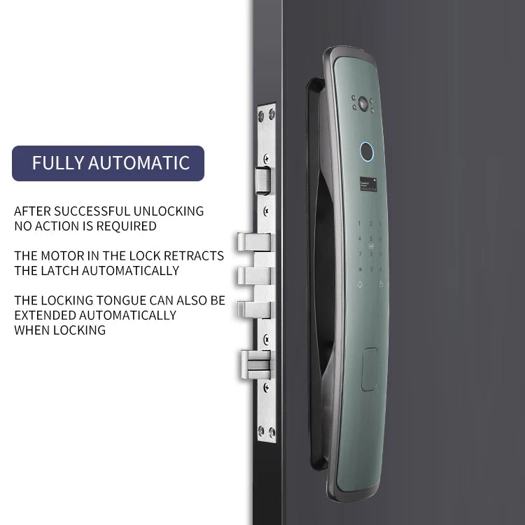 Smart Door Lock with Camera Smart Fingerprint  Digital Password Electronic Automatic Wifi Locks Door Lock