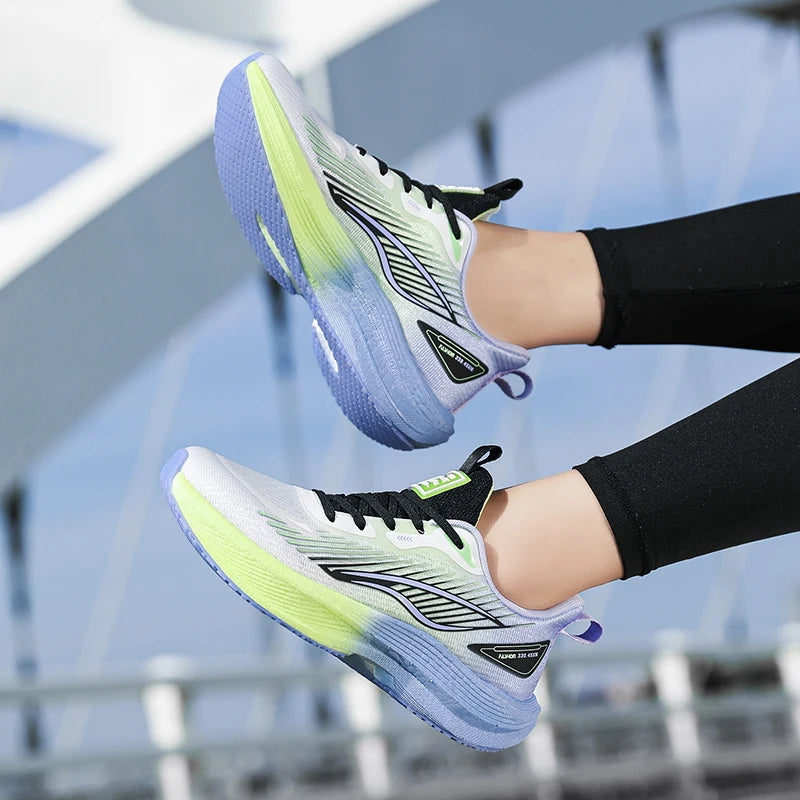 Spring New Youth Women Sport Shoes Comfort Mesh Breathable Hard-wearing Lightweight Height Increasing Casual Walking