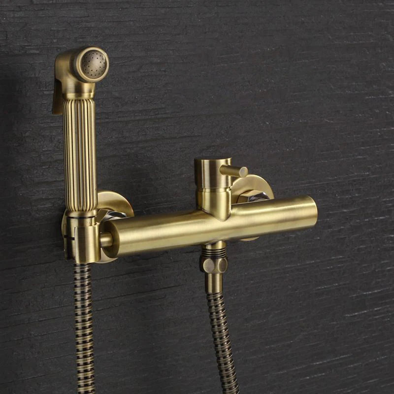 Modern Design Toilet Wall Mount Bidet Sprayer System Stainless Steel Eco-Friendly Hand Held Spray Shattaf Set with Hose