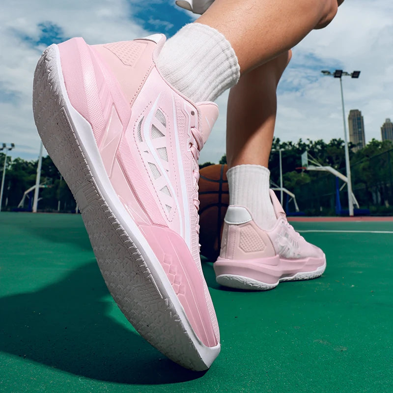 Logo Custom Ergonomic Support Indoor Outdoor Performance Sneakers Stability Low Profile slip Resistant Traction Basketball Shoes
