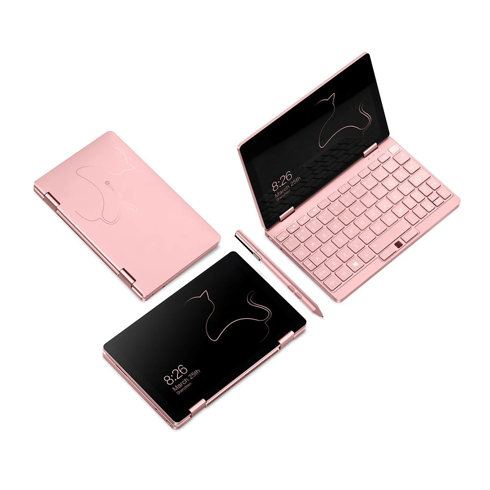 Wholesale 8.4 Inch Laptop Fingerprint Win 10 Economical Female Laptop Portable Cheap Laptop Wifi BT4.0 Computer for Business