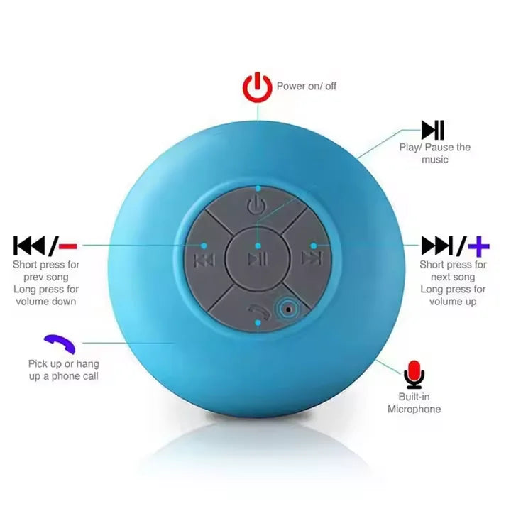 High Quality Waterproof USB Mini Smart Speakers Wireless BT Shower Outdoor Floating Audio Suction Factory Direct