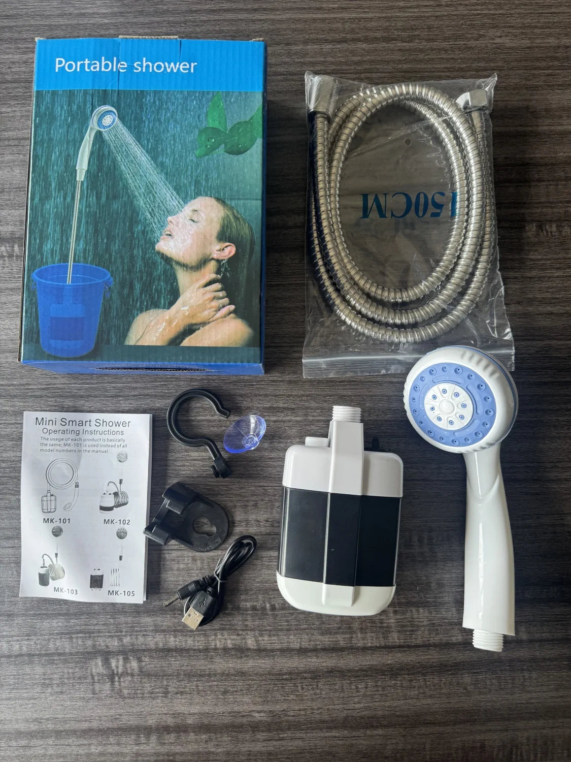 Portable Rechargeable Electric Shower for Camping, Beach & Outdoor Cleaning