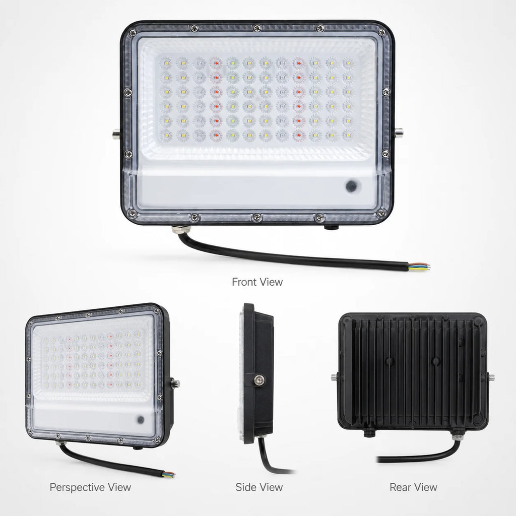 50W LED IP66 Waterproof Flood Light 5000K Outdoor Wall Yard Parking Factory Warehouse Industrial Security Lighting