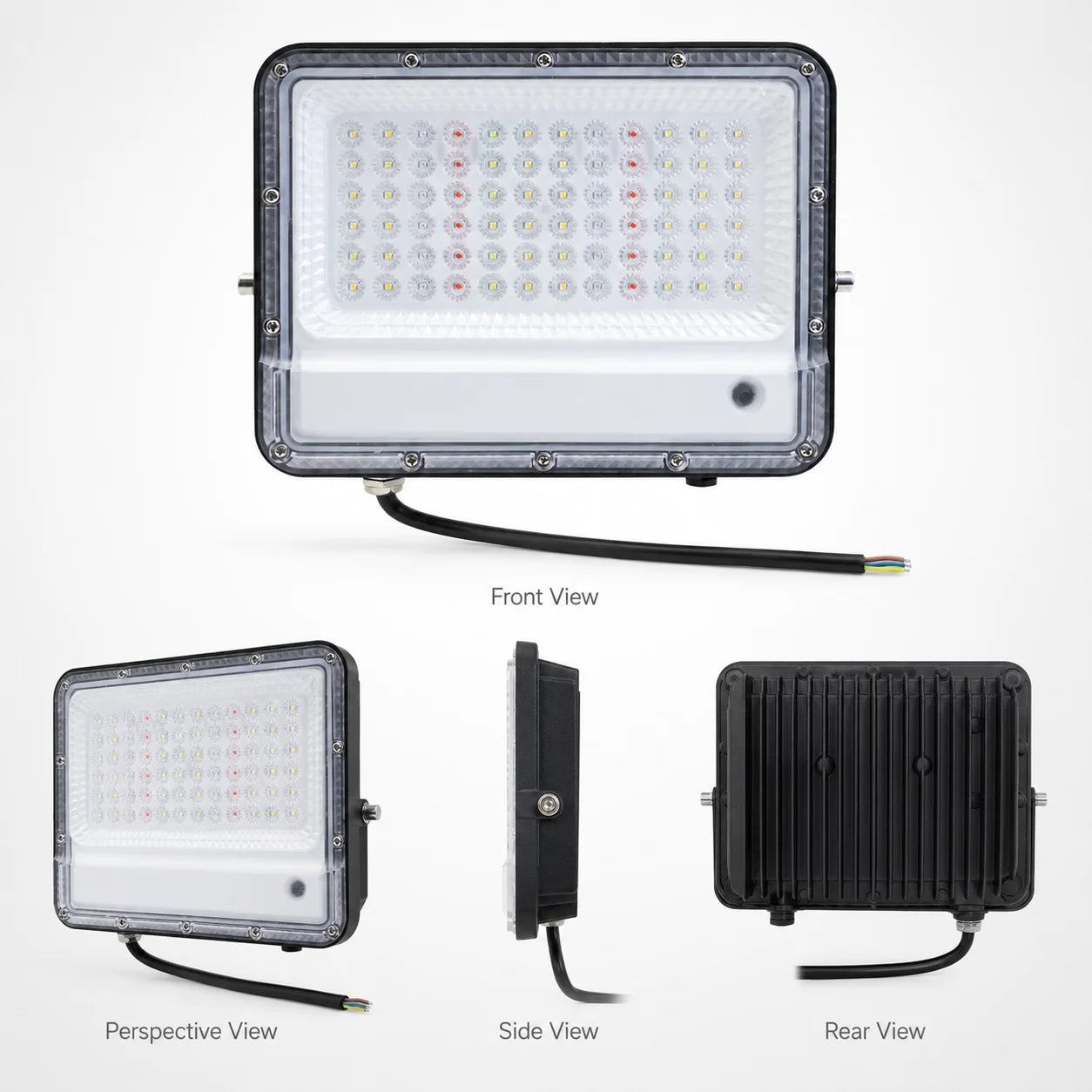 50W LED IP66 Waterproof Flood Light 5000K Outdoor Wall Yard Parking Factory Warehouse Industrial Security Lighting
