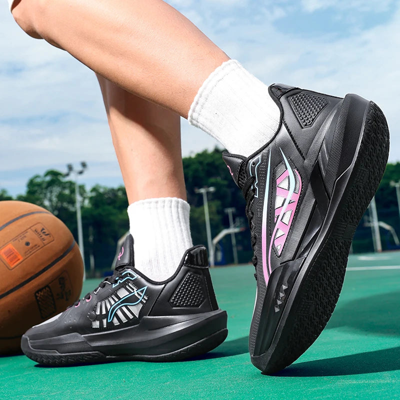 Hot Sale Running Shoes Fashionable Non-slip Men's Sports Shoes Cushioning Breathable Basketball Shoes