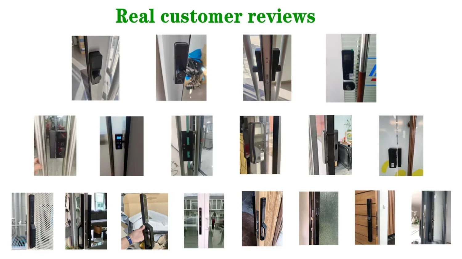 3D Face Recognition Front Door IP67 Waterproof Smart Lock Remote Keyless Fingerprint Password Unlock Cloud Wood Compatible