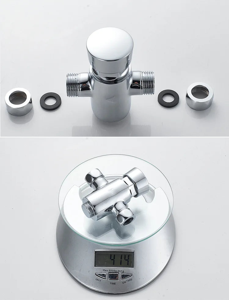 Swimming Pool Bathroom Concealed Single-cold Delayed Shower Tap Outdoor Beach Surface-mounted Push-button Delayed Shower Switch