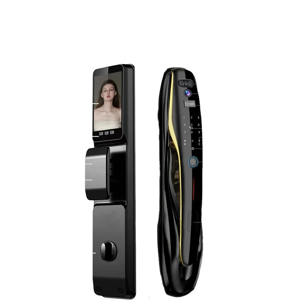 Eseye Tuya Face Recognition Smart Door Lock Digital Fingerprint Lock Automatic Lock Rfid Ic Card Wifi App Home Security DoorLock