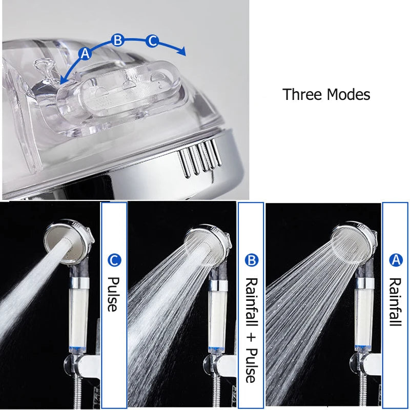 High Quality Bath PP Sediment Cartridge Filtered Shower Head High Pressure Filter Shower Head Rainfall Spa Shower Nozzle