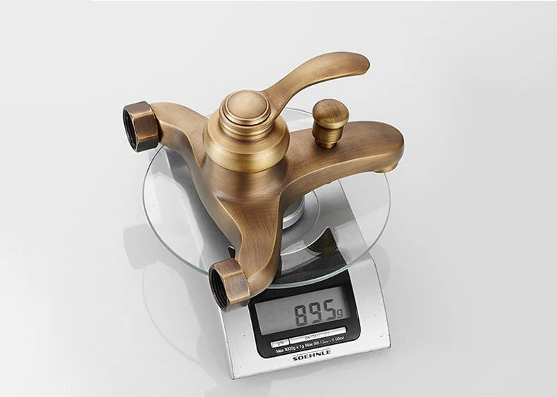 MOLI Wall mounted antique brass bronze brushed bathtub faucet with hand shower bathroom shower faucets torneiras 8306