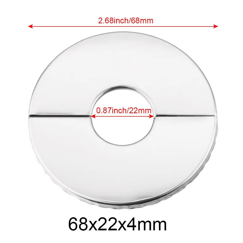 1Pc Stainless Steel Shower Kitchen Faucet Decorative Cover Wall Flange Self-Adhesive Pipe Wall Covers Bathroom Accessories New