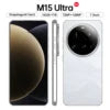 Real High Quality M15 Ultra Smartphone Android 15 5G Dual SIM Unlocked Version 7.3 Inch M15 ultra Mobile Phones