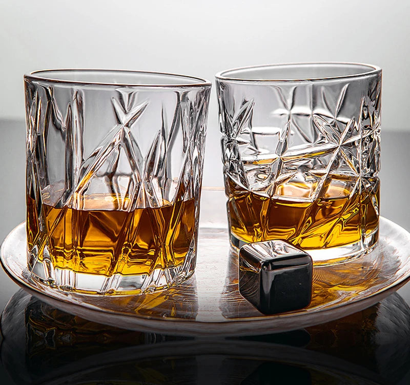 Whiskey Glasses,Scotch Glasses,Old Fashioned Whiskey Glasses/Perfect Gift for Scotch Lovers/Style Glassware for Bourbon/Rum