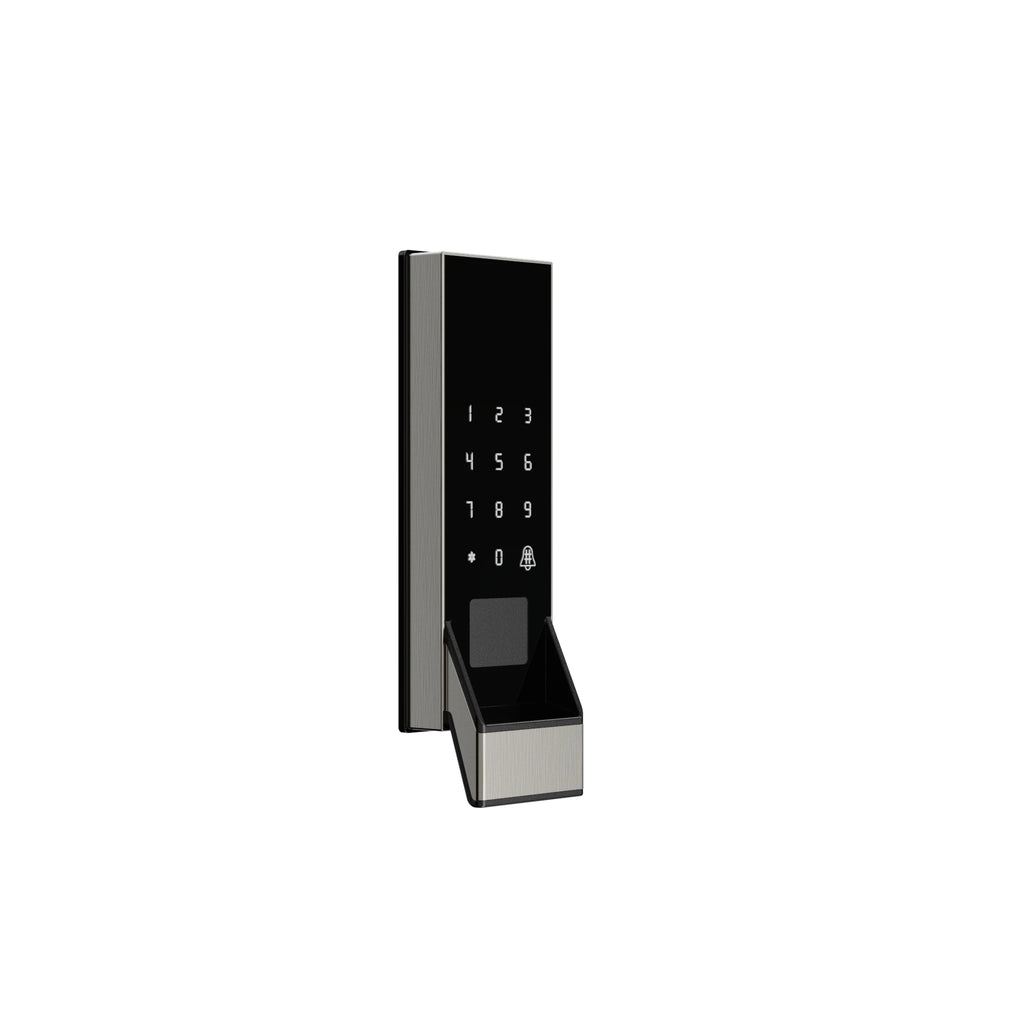 Smart RIM Lock Tuya App Control RFID Key NFC Unlock Outdoor Door Fingerprint Aluminum Alloy Rim Lock