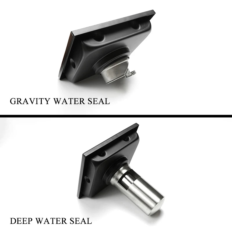 Bathroom Balcony Kitchen Stainless Steel Square Floor Drain Shower Drainers Multi-Color Style Invisible Tile Insert Floor Drains