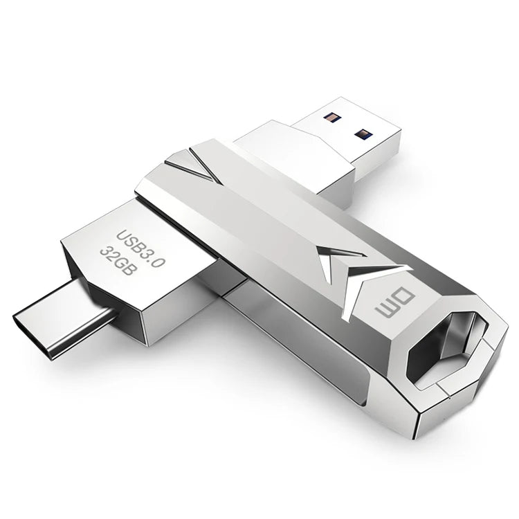 3.0 Type C 2-in-1 OTG USB Disk New Stock Metal Swivel Jump Flash Drive Memory Stick for PC