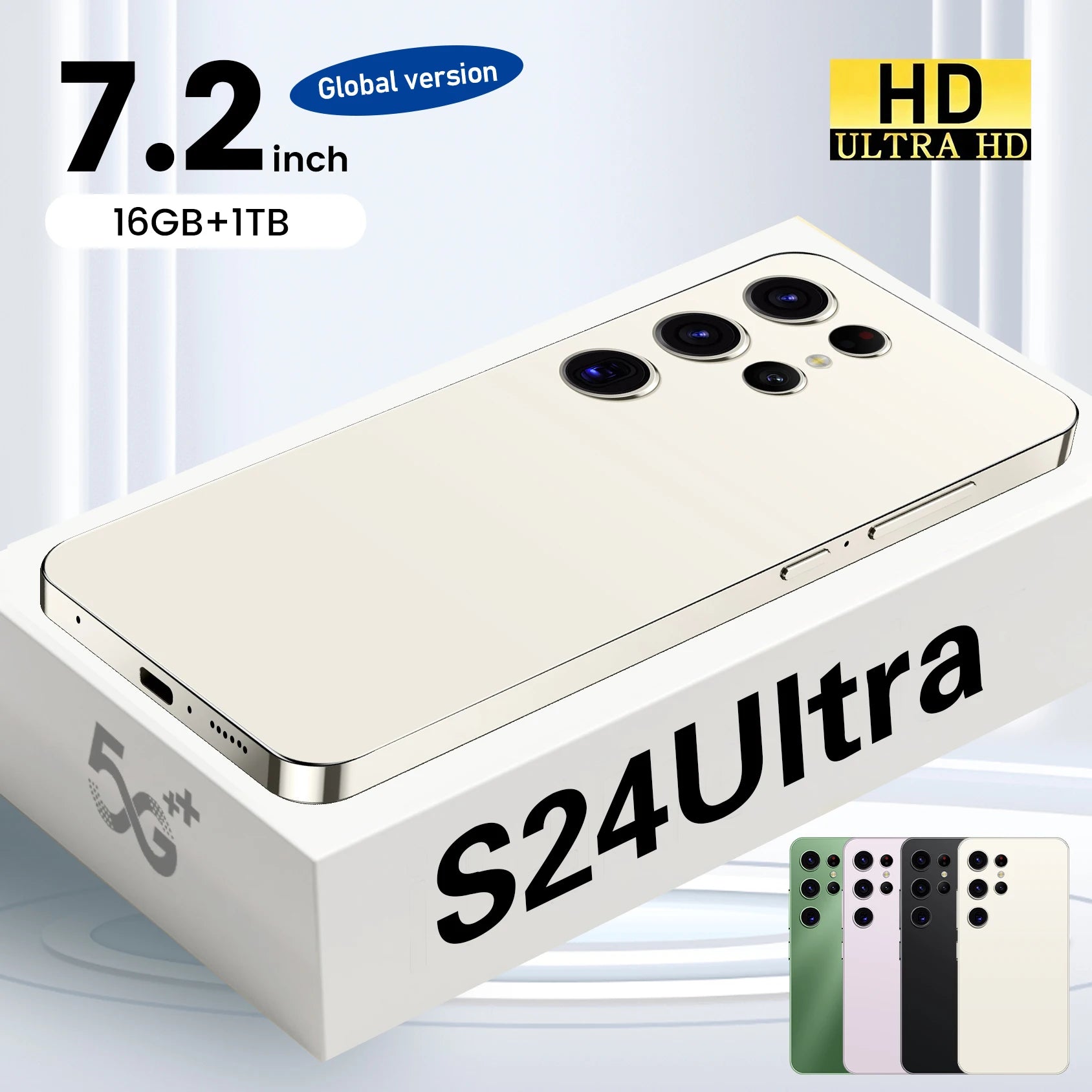 Wholesales Selling Original Phones S24 Ultra 5G Smartphone 5G Dual SIM Mobile Phone with Android 13.0 for Gaming Version