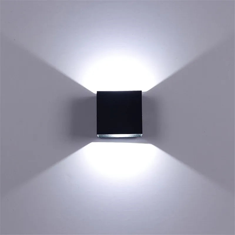 6W Wall Lamp Living Room LED Luminaire Aisle Wall Sconce Bedroom LED Wall Lights White/Black Color