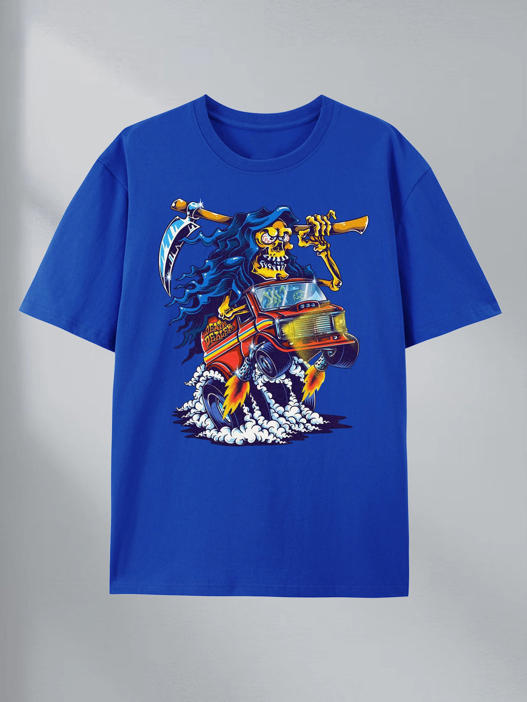 Reaper Truck Graphic Tee 100% Cotton US Warehouse 7 Colors