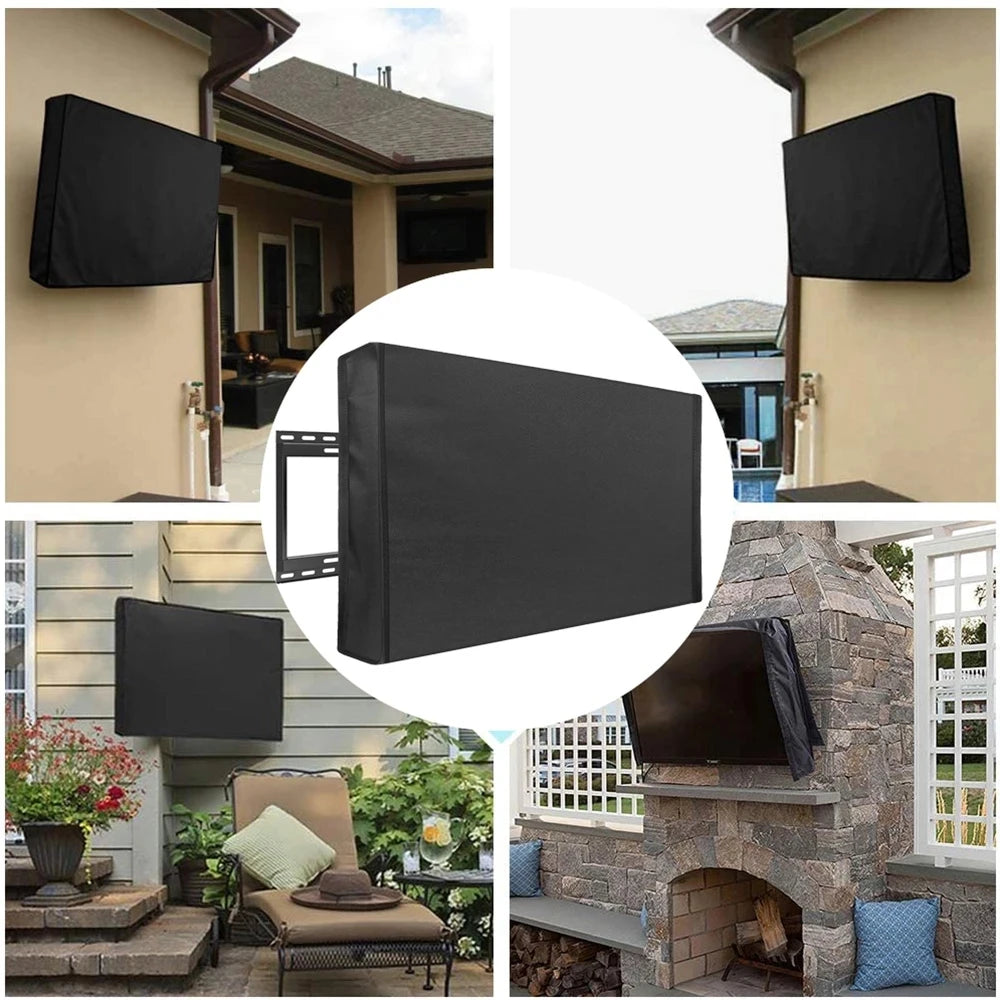 Outdoor TV Cover 22'' To 70'' Inch Weatherproof and Waterproof  TV Screen for Outside TV Enclosure Moving TV Display Protectors