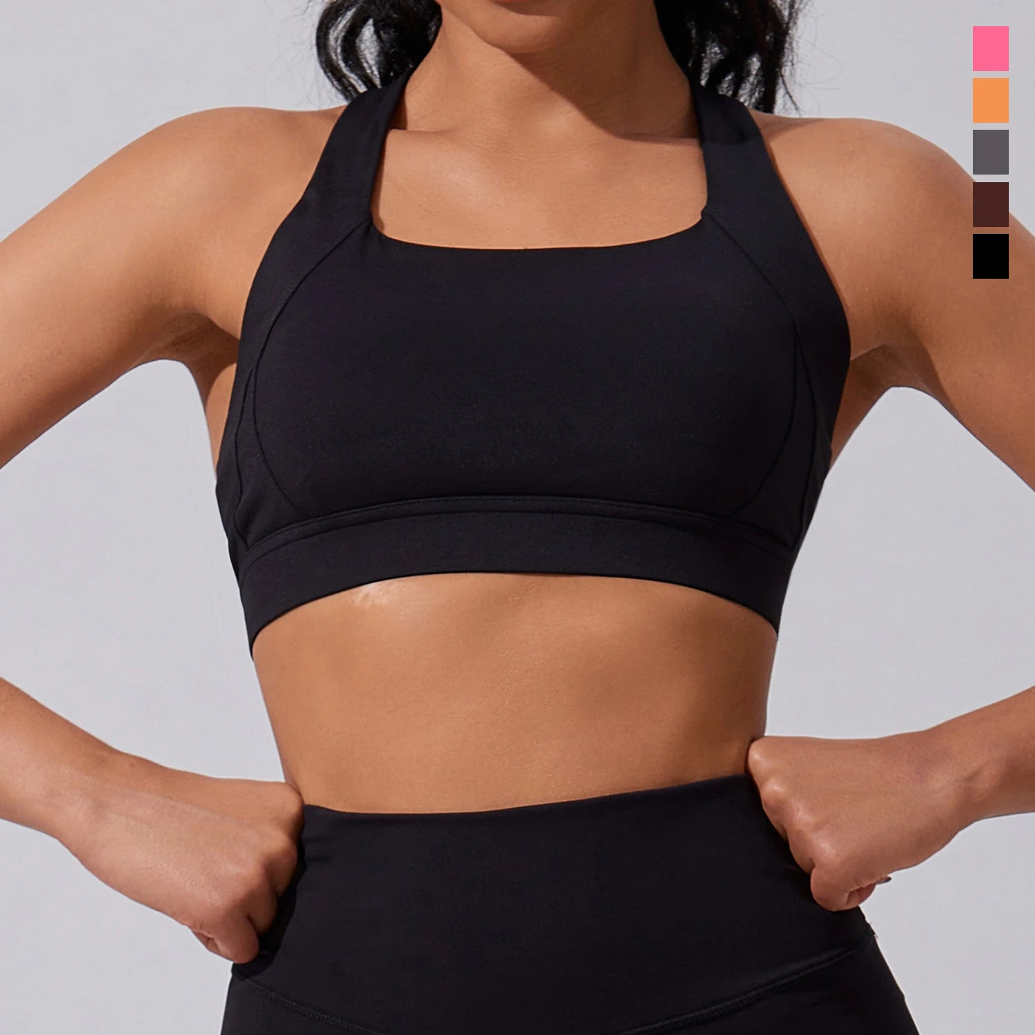 Custom Plus Size Women's Sets High Waist 2-Piece Sports Bra Leggings Yoga Set Breathable Four-Way Stretch Athletic Gym Sets