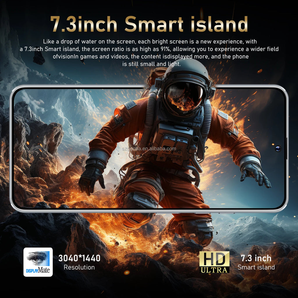 Newest Design M14 Pro Cheap Cell Phones 7.3inch 16GB+1TB 8000mAh 72+108MP WCDMA LTE 5g Smartphone Support Multi Language