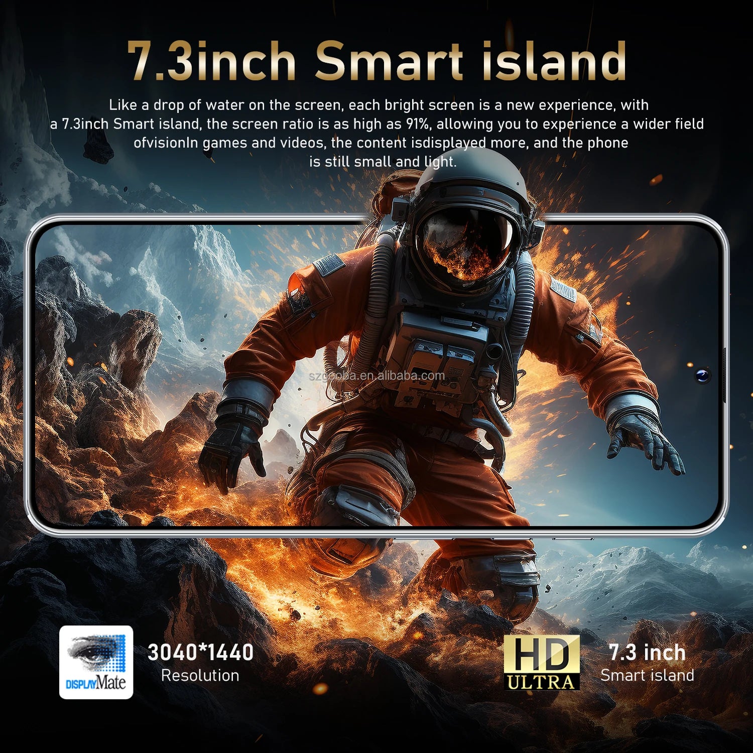 Newest Design M14 Pro Cheap Cell Phones 7.3inch 16GB+1TB 8000mAh 72+108MP WCDMA LTE 5g Smartphone Support Multi Language