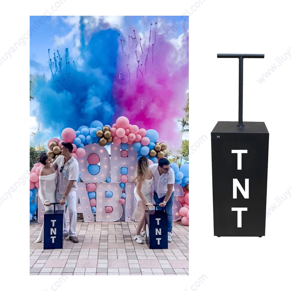 Electronic Sprays Confetti Powder Electronic Remote Control Gender Reveal Outdoor Fireworks Wedding Party Graduation Baby Shower