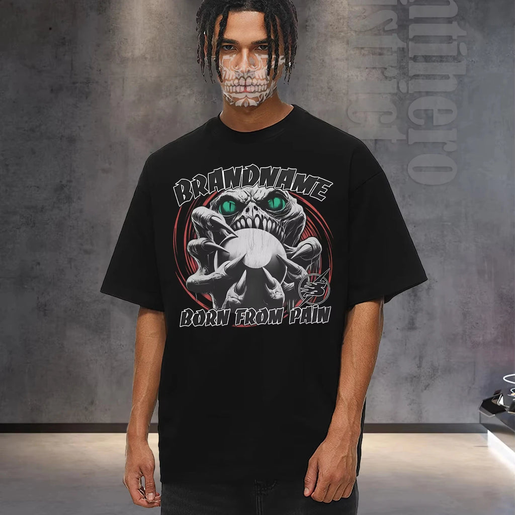 2025 Mens Go To Tee 100 Cotton Oversize Round Neck 5 Colors US Stock
