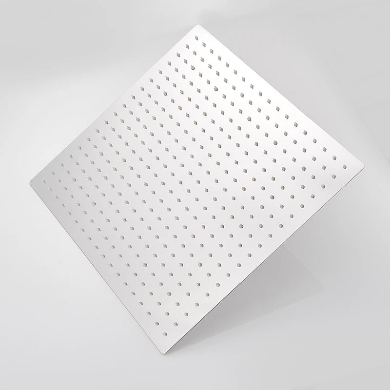 Rainfall Shower Head 12/10/8 Inch Waterfall Shower Ultra Thin 201 Stainless Steel Square Rain Showerheads Bathroom Accessories