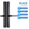 Stainless Steel European Standard Smart Lock Outdoor Waterproof Fingerprint Lock Narrow Frame Door Aluminium Alloy Door Lock