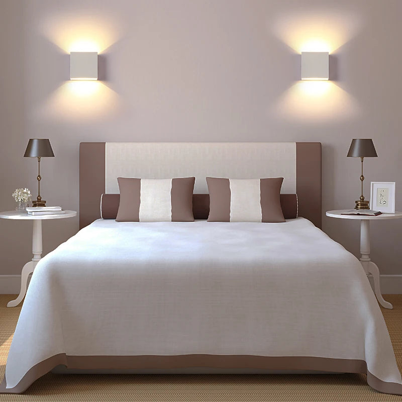 6W Wall Lamp Living Room LED Luminaire Aisle Wall Sconce Bedroom LED Wall Lights White/Black Color