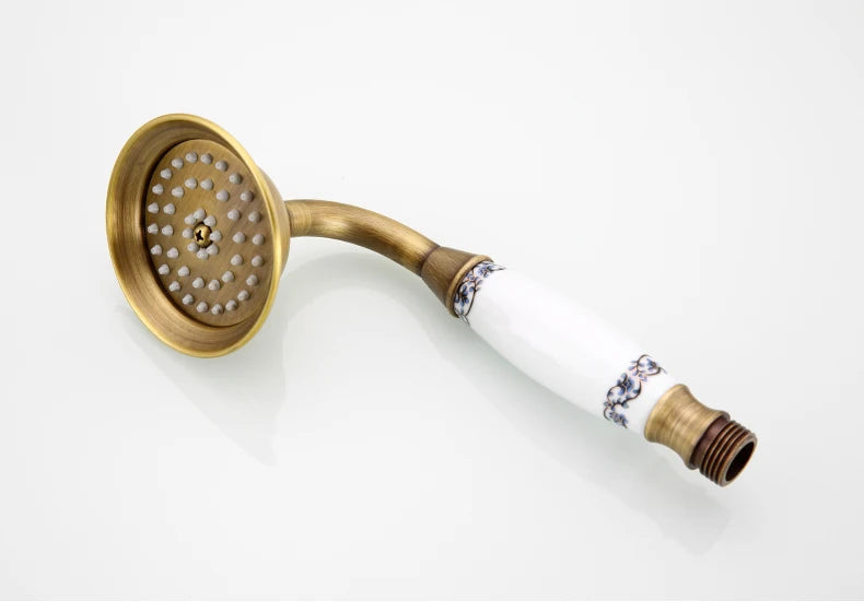 MOLI Wall mounted antique brass bronze brushed bathtub faucet with hand shower bathroom shower faucets torneiras 8306