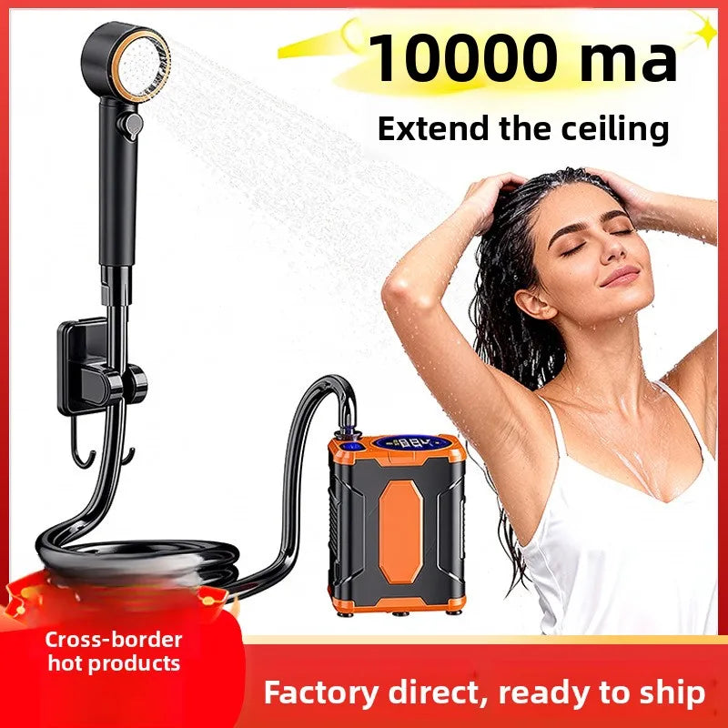 Portable 1000mA 5V Electric Shower for Outdoor Camping Dormitory and Household Use Model 1000