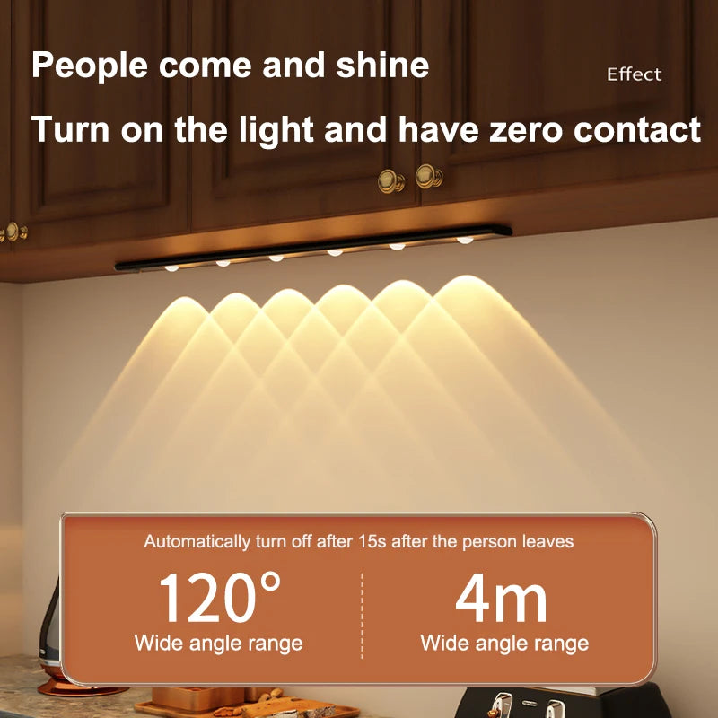 Led Body Sensor Light Wardrobe Wine Cabinet Shoe Cabinet Light Sensor Night Light