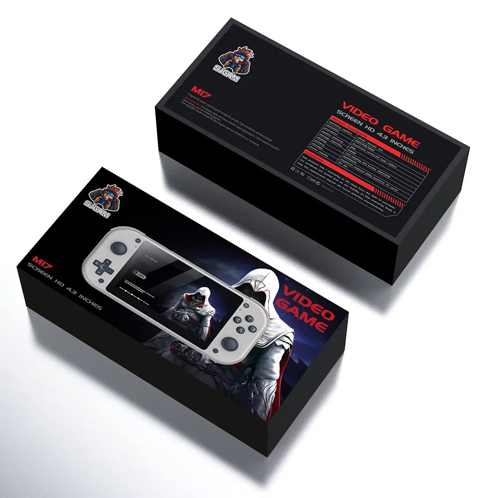 M17 4.3 Inch Horizontal HD Screen Open Source Arcade Hand Held Game Console 2025 Classic Portable M17 Retro Handheld Game Player